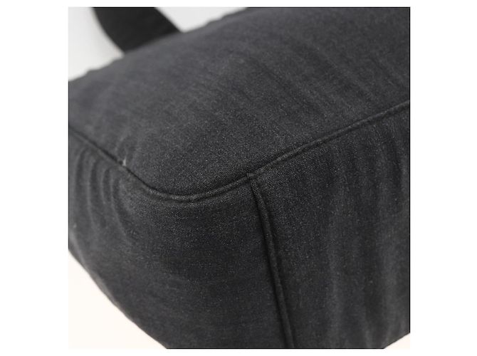 PRADA Handtasche aus grauem Silber-Canvas authentisch ti3797 Braun - Ansicht 9