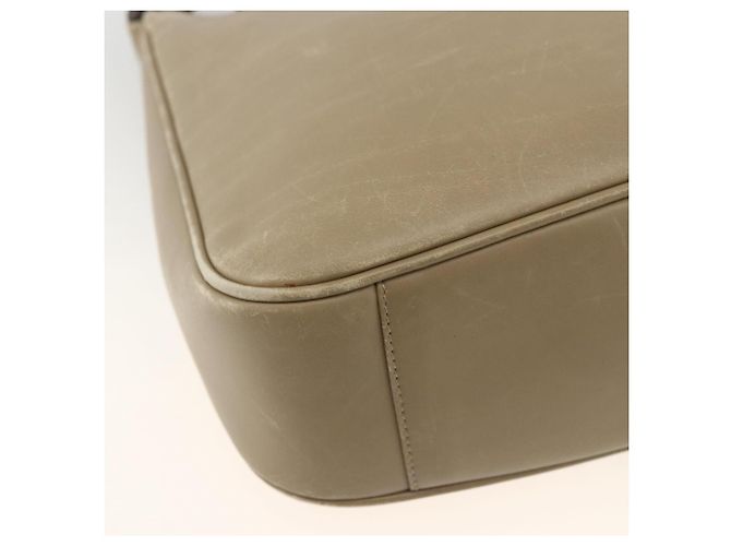 Borsa a mano in pelle GUCCI Bamboo 2way Beige Argento 001 1638 Auth ep13860 - vista 10