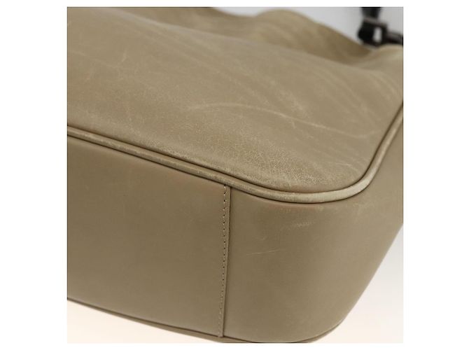 Borsa a mano in pelle GUCCI Bamboo 2way Beige Argento 001 1638 Auth ep13860 - vista 17
