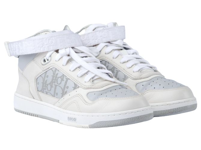 Dior Leder B27 High Top Sneakers Weiß - Ansicht 2