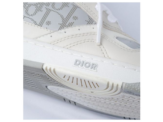 Dior Leder B27 High Top Sneakers Weiß - Ansicht 5