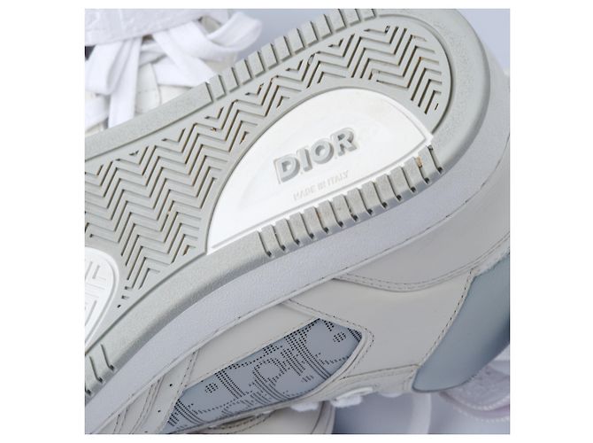 Dior Leder B27 High Top Sneakers Weiß - Ansicht 7
