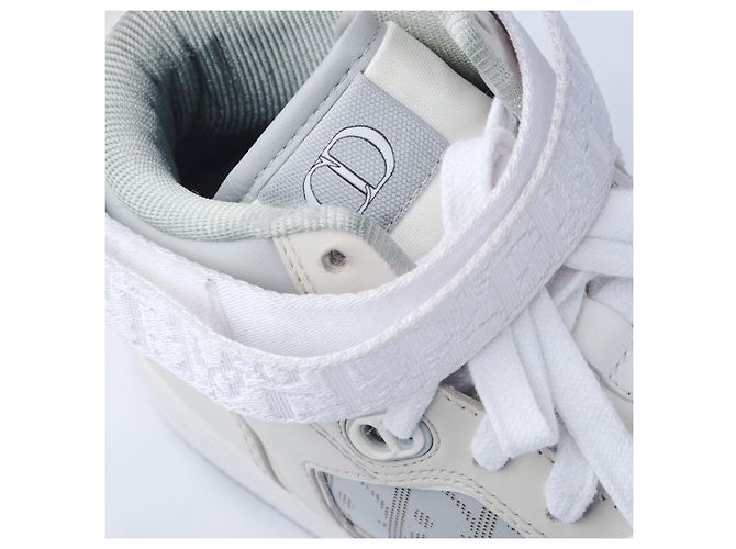 Dior Leder B27 High Top Sneakers Weiß - Ansicht 8