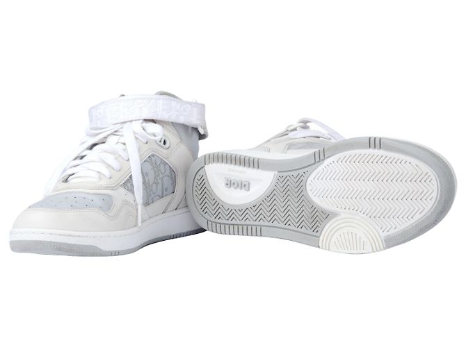 Dior Leder B27 High Top Sneakers Weiß - Ansicht 9