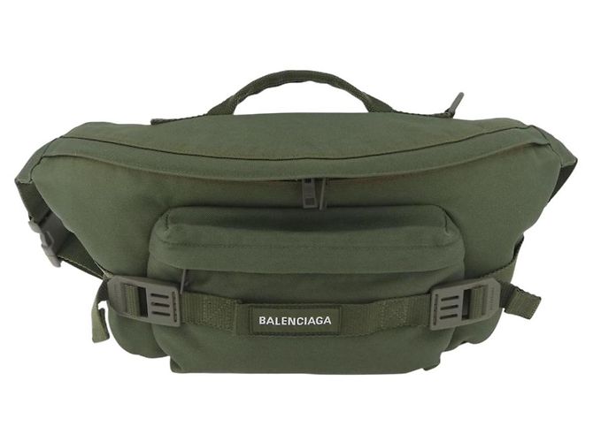 Borsa a corpo BALENCIAGA in tela khaki 644035 Auth bs33995 - vista 13