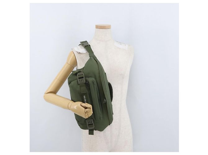 Borsa a corpo BALENCIAGA in tela khaki 644035 Auth bs33995 - vista 26
