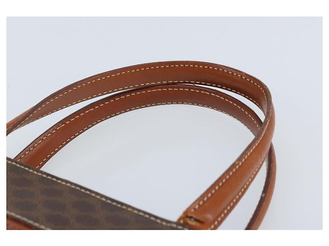 Céline Borsa a mano in tela Macadam CELINE in pelle PVC marrone e oro Auth bs33972 D'oro - vista 8