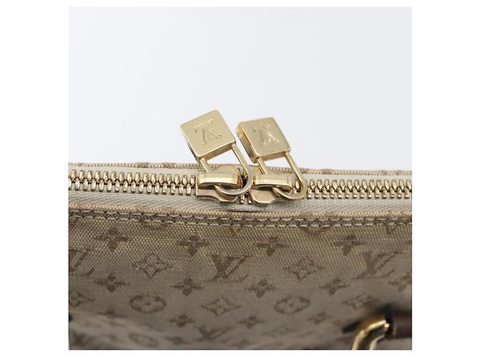 LOUIS VUITTON Borsa a Mano Mini Alma Haut Monogramma Khaki M92203 LV Auth BA11248 Cachi - vista 10