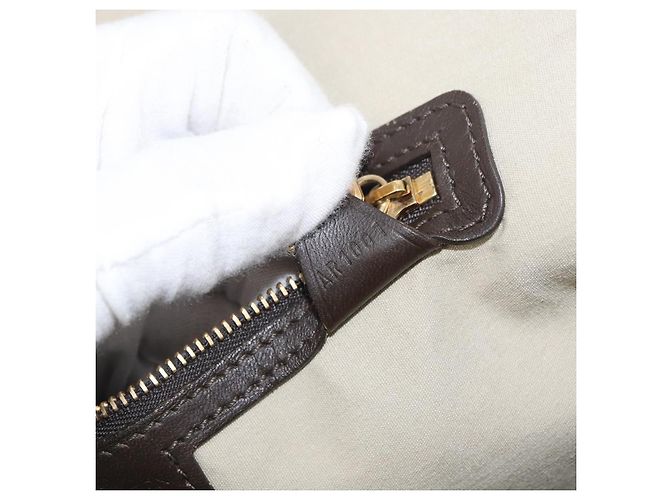 LOUIS VUITTON Borsa a Mano Mini Alma Haut Monogramma Khaki M92203 LV Auth BA11248 Cachi - vista 12