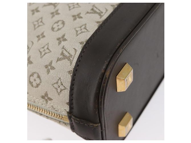 LOUIS VUITTON Borsa a Mano Mini Alma Haut Monogramma Khaki M92203 LV Auth BA11248 Cachi - vista 15