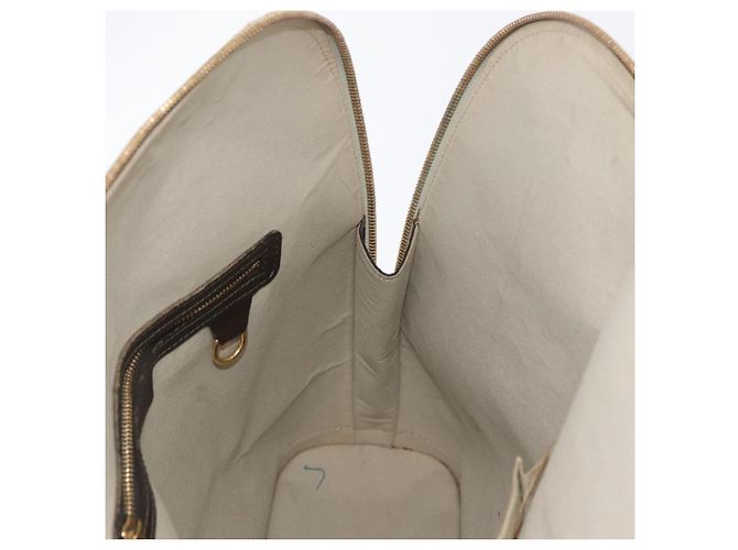 LOUIS VUITTON Borsa a Mano Mini Alma Haut Monogramma Khaki M92203 LV Auth BA11248 Cachi - vista 18