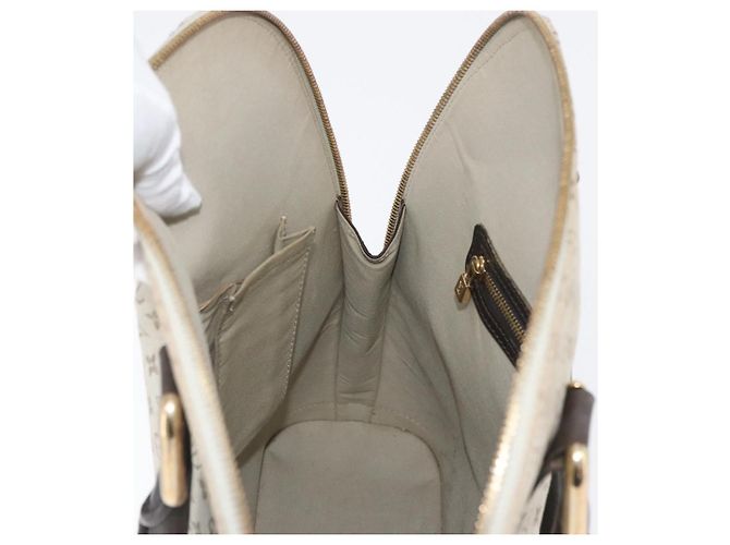 LOUIS VUITTON Borsa a Mano Mini Alma Haut Monogramma Khaki M92203 LV Auth BA11248 Cachi - vista 19