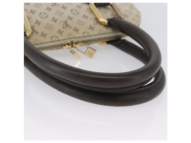 LOUIS VUITTON Borsa a Mano Mini Alma Haut Monogramma Khaki M92203 LV Auth BA11248 Cachi - vista 7