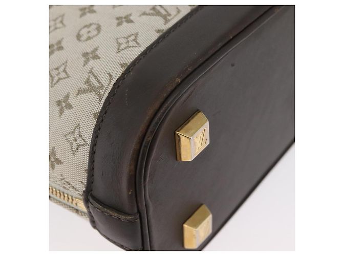 LOUIS VUITTON Borsa a Mano Mini Alma Haut Monogramma Khaki M92203 LV Auth BA11248 Cachi - vista 9