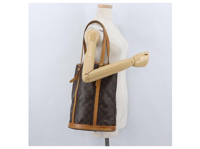 LOUIS VUITTON Borsa a Spalla Monogram Bucket GM M42236 LV Auth bs34066 Monogramma - vista 23