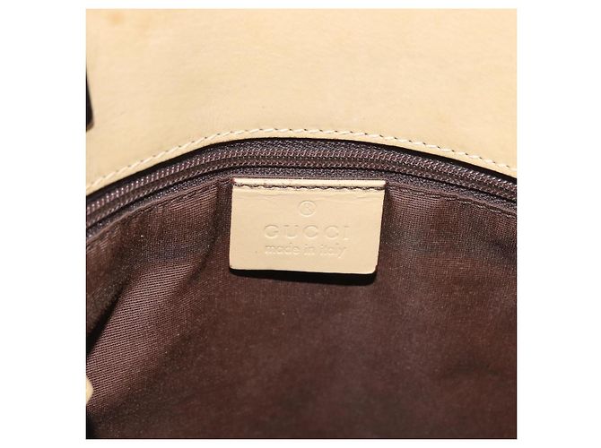 Borsa Tote GG Canvas Sherry Line Gucci Marrone Argento 31244 Auth BSZ281 - vista 18