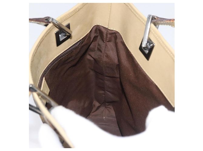 Borsa Tote GG Canvas Sherry Line Gucci Marrone Argento 31244 Auth BSZ281 - vista 19