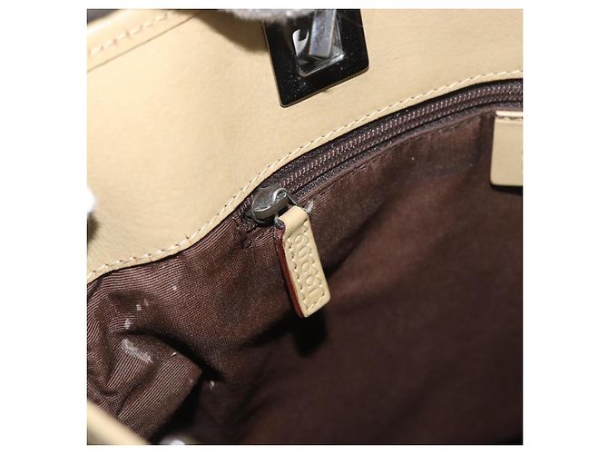 Borsa Tote GG Canvas Sherry Line Gucci Marrone Argento 31244 Auth BSZ281 - vista 21