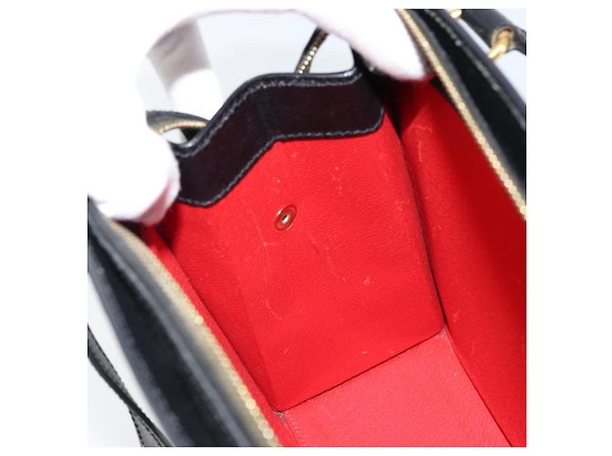 Céline Borsa a mano CELINE in pelle nera e oro Auth ARZ426A Nero D'oro - vista 19