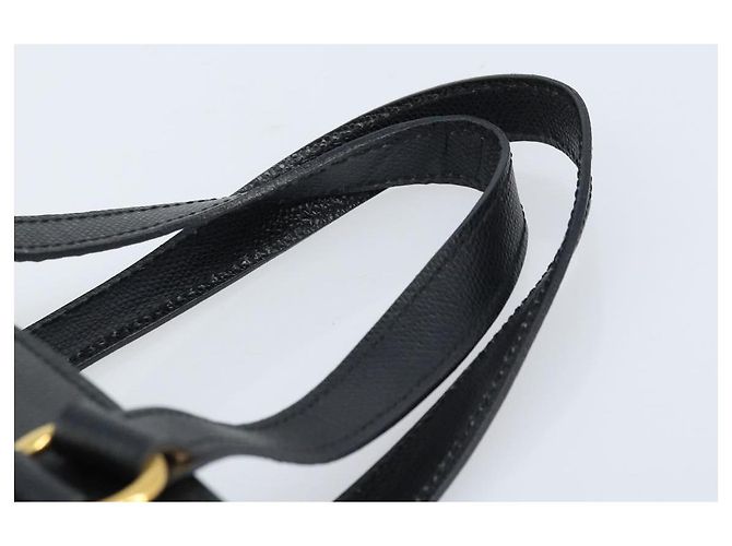 Céline Borsa a mano CELINE in pelle nera e oro Auth ARZ426A Nero D'oro - vista 8