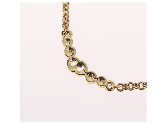 Collana Christian Dior metallo tono oro Auth BA11497 - vista 11