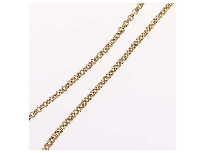 Collana Christian Dior metallo tono oro Auth BA11497 - vista 13