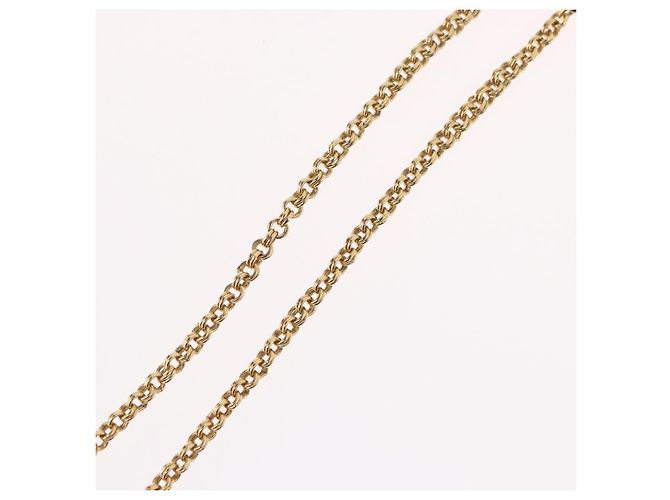Collana Christian Dior metallo tono oro Auth BA11497 - vista 14