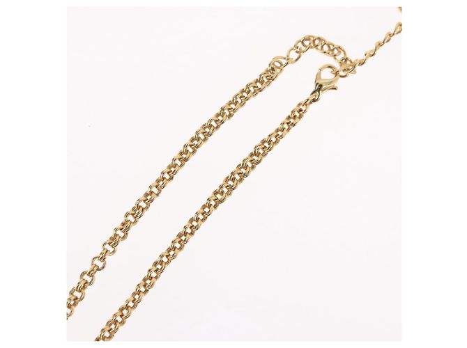 Collana Christian Dior metallo tono oro Auth BA11497 - vista 15