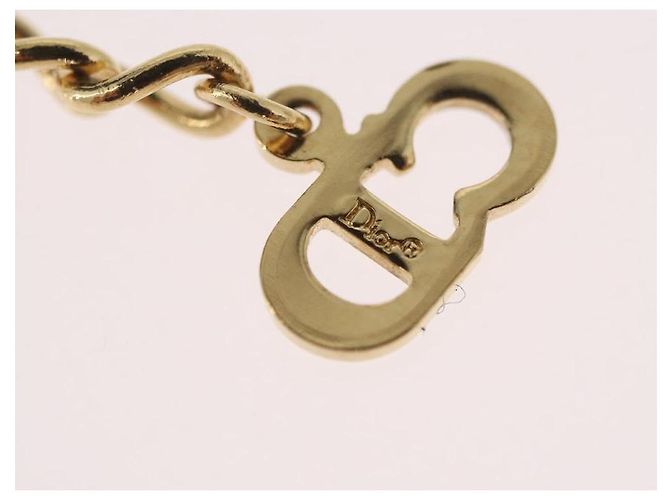 Collana Christian Dior metallo tono oro Auth BA11497 - vista 18