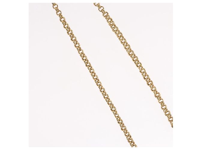 Collana Christian Dior metallo tono oro Auth BA11497 - vista 6