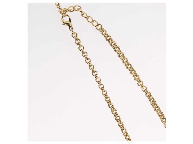 Collana Christian Dior metallo tono oro Auth BA11497 - vista 8