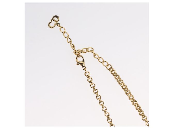 Collana Christian Dior metallo tono oro Auth BA11497 - vista 9