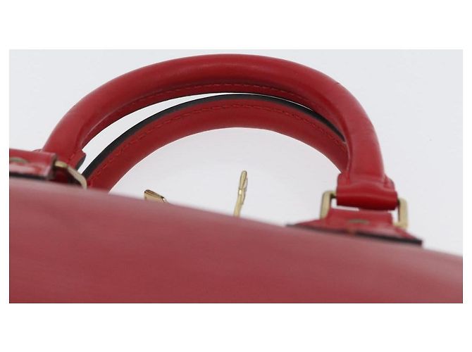 LOUIS VUITTON Borsa a Mano Epi Alma Rosso Castigliano M52147 LV Auth ARZ152 - vista 14