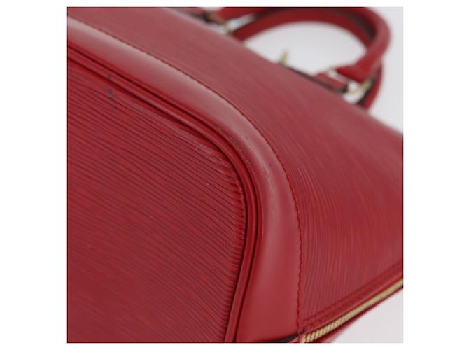 LOUIS VUITTON Borsa a Mano Epi Alma Rosso Castigliano M52147 LV Auth ARZ152 - vista 16