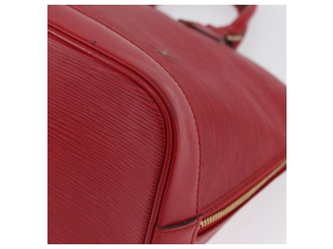 LOUIS VUITTON Borsa a Mano Epi Alma Rosso Castigliano M52147 LV Auth ARZ152 - vista 17