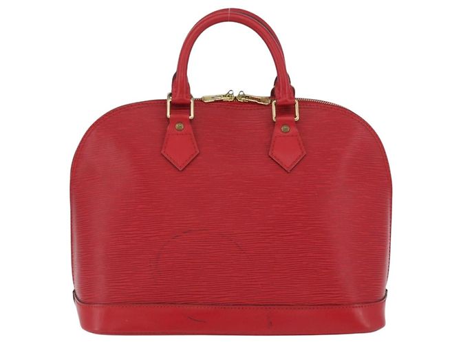 LOUIS VUITTON Borsa a Mano Epi Alma Rosso Castigliano M52147 LV Auth ARZ152 - vista 2