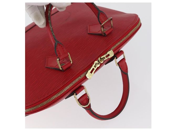 LOUIS VUITTON Borsa a Mano Epi Alma Rosso Castigliano M52147 LV Auth ARZ152 - vista 7