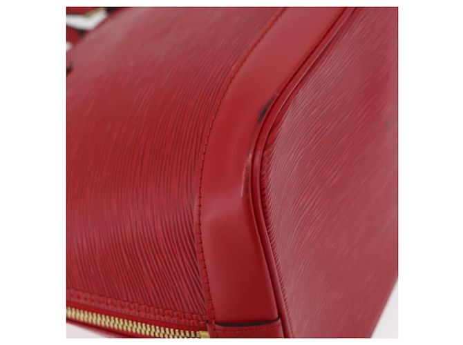 LOUIS VUITTON Borsa a Mano Epi Alma Rosso Castigliano M52147 LV Auth ARZ152 - vista 9