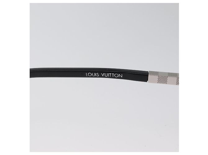 Occhiali da sole LOUIS VUITTON metallo Nero LV Auth am10968V - vista 19