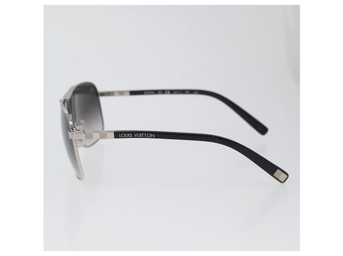 Occhiali da sole LOUIS VUITTON metallo Nero LV Auth am10968V - vista 8
