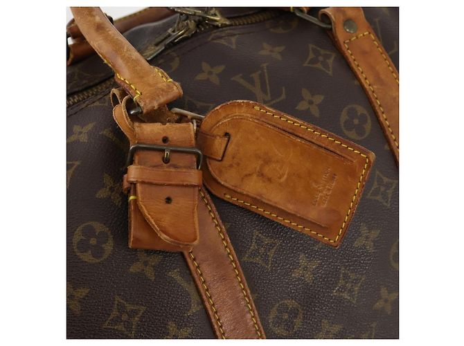 LOUIS VUITTON Borsa Boston Monogram Keepall Bandoulière 55 M41414 LV Auth BA10979 Monogramma - vista 22