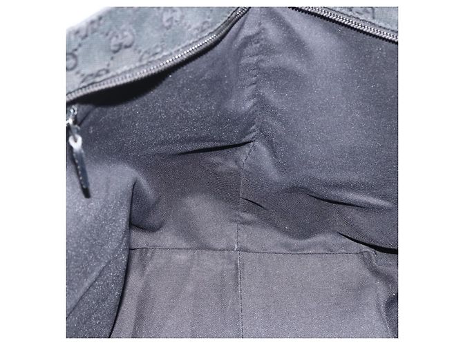Borsa a Mano Gucci GG Canvas Sherry Line Nera 131230 Auth BSZ247 Nero - vista 19