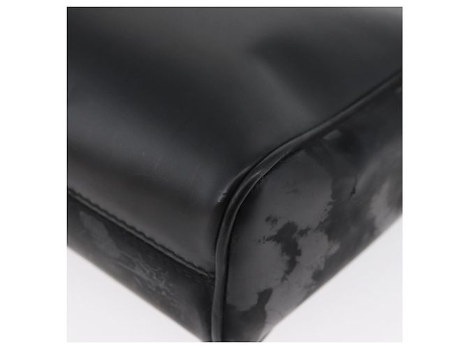 Borsa a Spalla Gancini in Pelle Nera e Argento Salvatore Ferragamo Auth 173384 Nero - vista 15