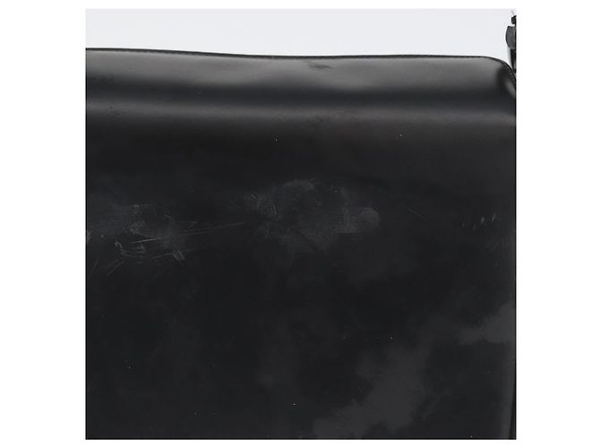 Borsa a Spalla Gancini in Pelle Nera e Argento Salvatore Ferragamo Auth 173384 Nero - vista 3
