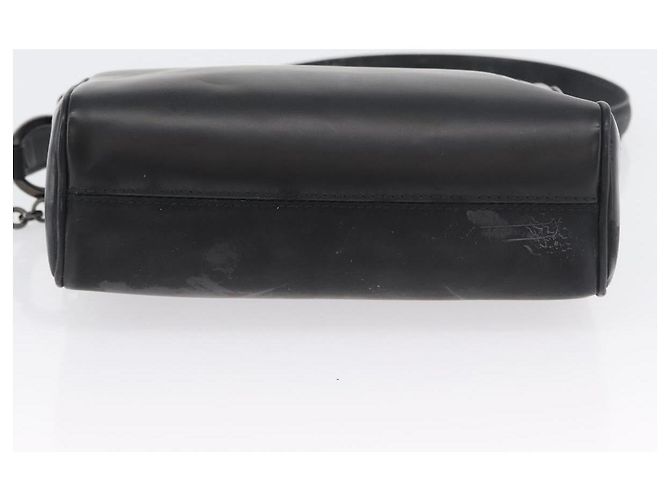 Borsa a Spalla Gancini in Pelle Nera e Argento Salvatore Ferragamo Auth 173384 Nero - vista 6