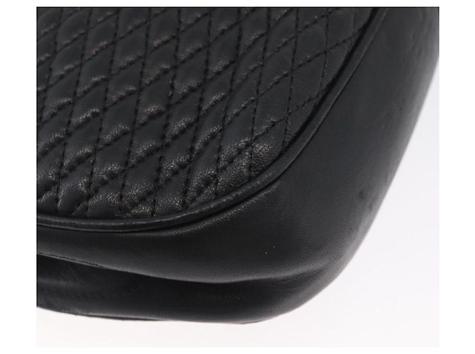 BALLY Borsa a Spalla Trapuntata con Catena Pelle Nera Oro Auth 173712 Nero D'oro - vista 15