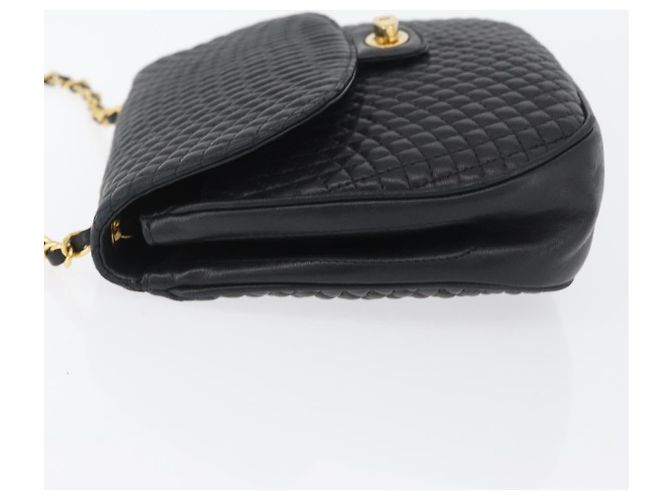 BALLY Borsa a Spalla Trapuntata con Catena Pelle Nera Oro Auth 173712 Nero D'oro - vista 4