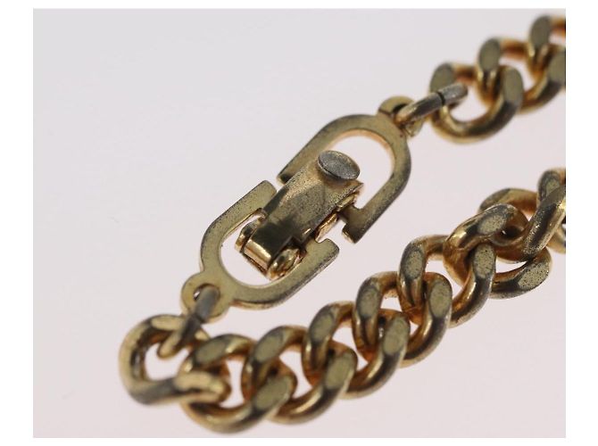 Collana Christian Dior metallo tono oro Auth bs34061 - vista 12