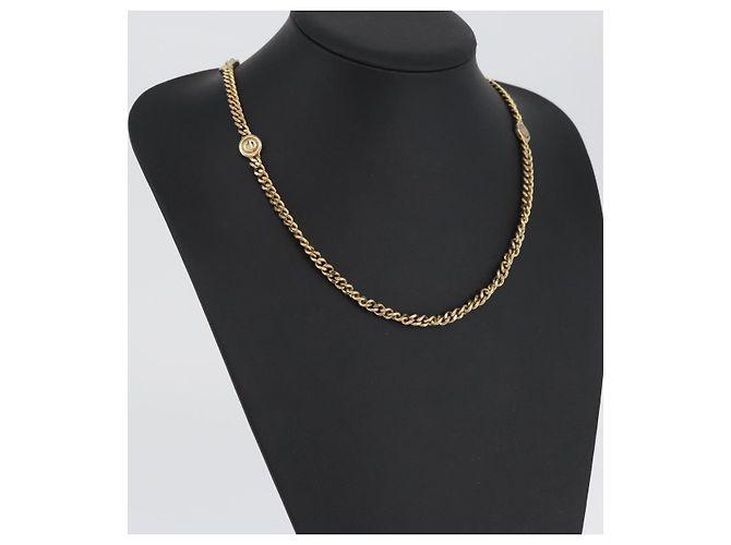 Collana Christian Dior metallo tono oro Auth bs34061 - vista 14