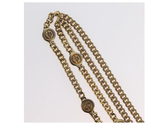 Collana Christian Dior metallo tono oro Auth bs34061 - vista 6
